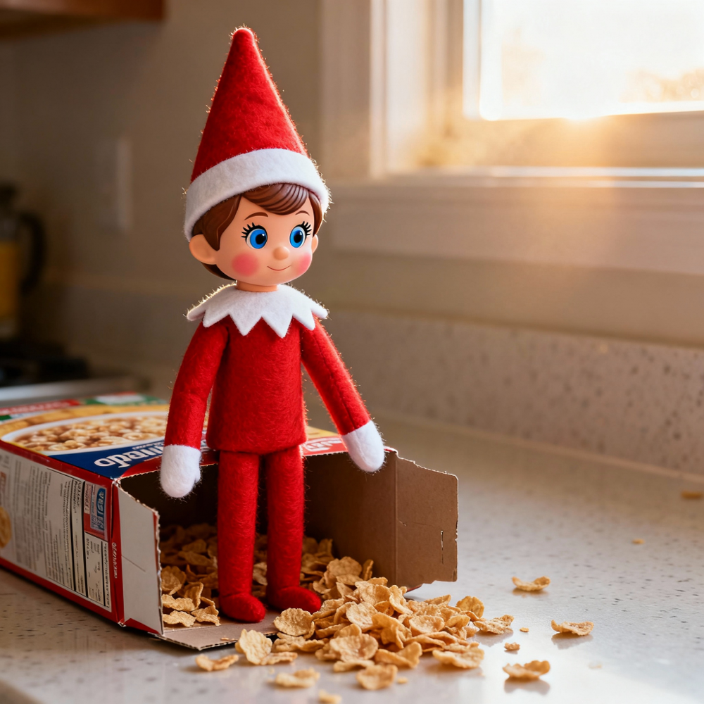 Elf delivering a letter